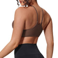 New arrival cross-border pure color double-sided nylon tight push-up back sports intimates running fitness yoga clothes suspenders for women