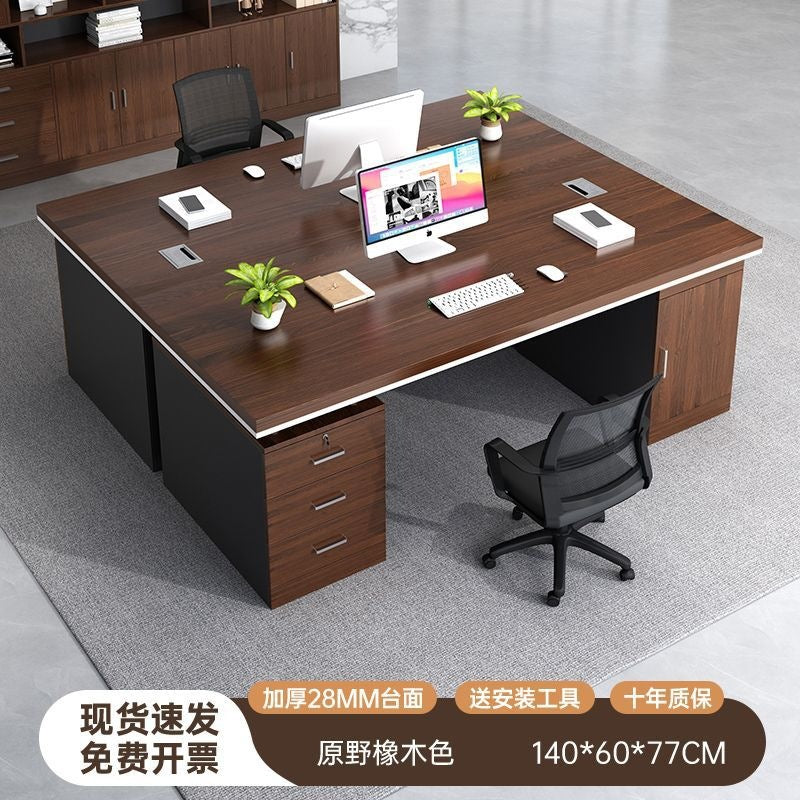 Office desk - minimalist modern design, suitable for employees, home use, students, and renters. bedroom desktop computer desk, freestanding