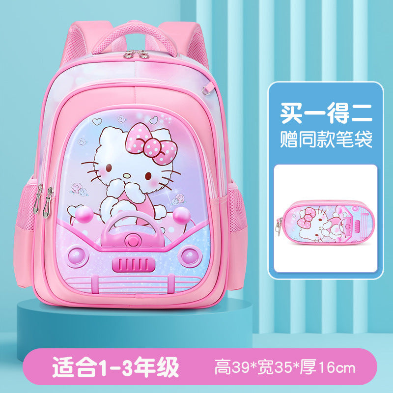 New arrival: elementary school backpack set (grades 1-3) - cute cartoon princess & astronaut designs for boys & girls - two-piece set