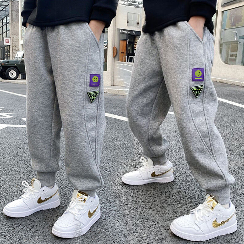 Boys' spring pants -  new spring collection - mid-to-large size kids' spring style - boys' casual sports sweatpants