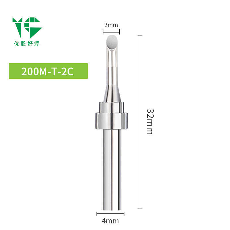 203H electric soldering iron head 90W high frequency welding table 200 Luo iron head pointed nozzle horseshoe nozzle knife head welding table universal ferrochrome head