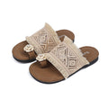 Ethnic style fisherman's flip-flops: new summer collection for girls - fashionable, soft-soled, woven sandals for outdoor wear