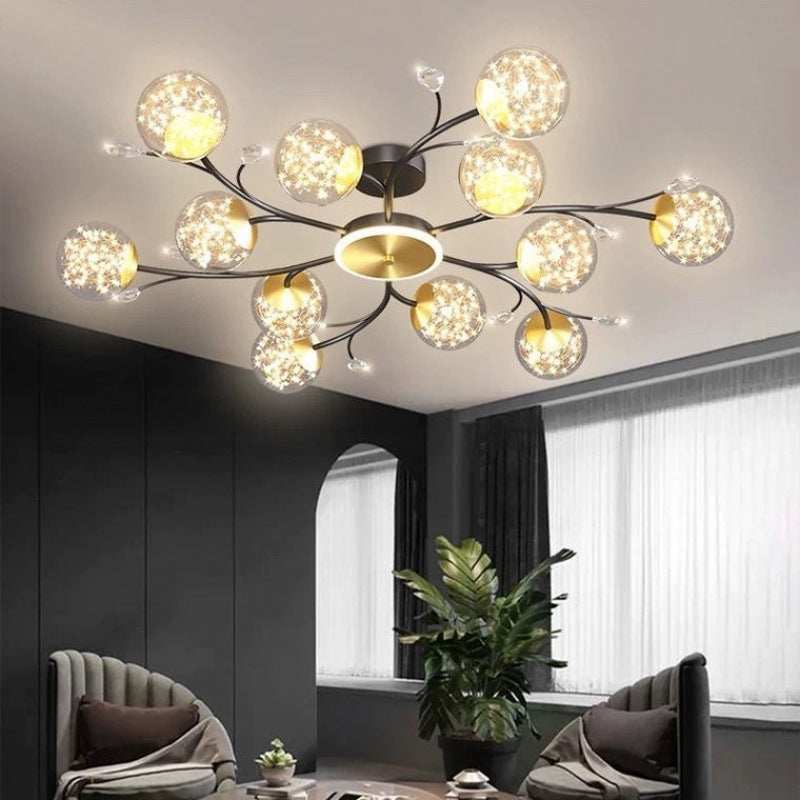 Living room ceiling chandelier Gypsy modern simple atmosphere household lamp creative personality Nordic led bedroom lighting