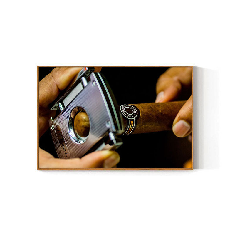 Cigar bar hanging painting American bar high-end club nightclub box wall decoration painting whiskey tobacco and alcohol shop mural