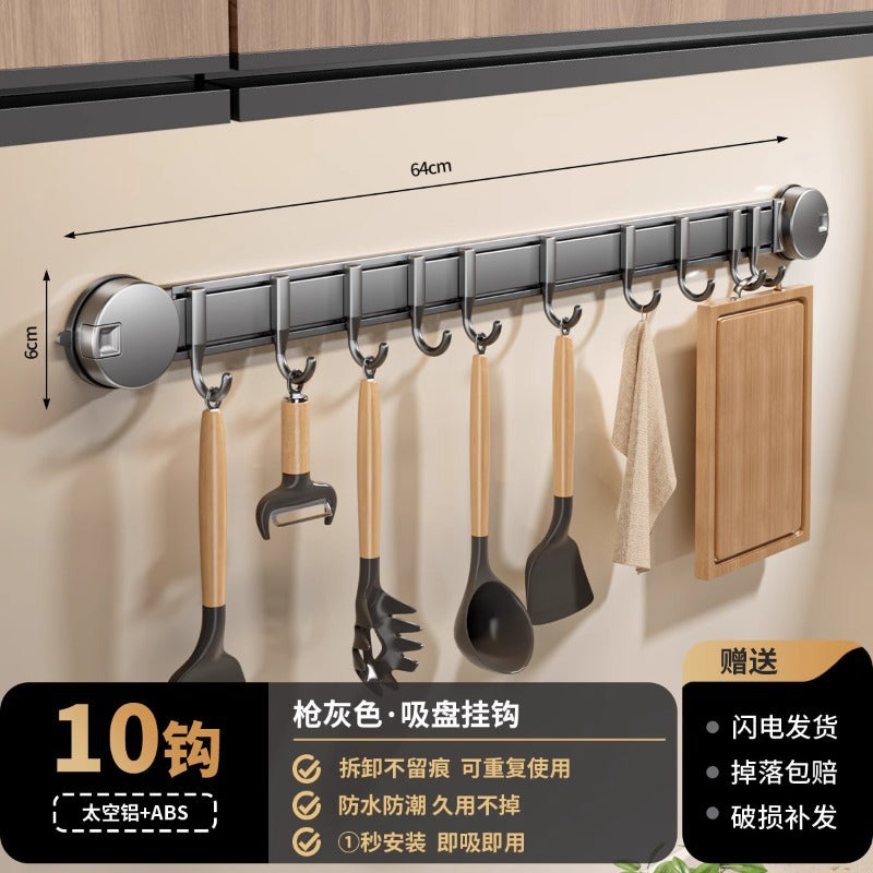 Suction cup hook sticky hook strong load-bearing adhesive storage rack hook wall hanging no punching bathroom door hanging clothes handy gadget