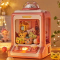 Little rabbit kids claw machine clip doll mini machine small sound and light boys and girls toys gifts fun puzzle