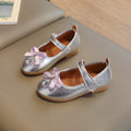 Spring & fallnew arrivalgirl leather shoes velcro princess shoes baby flatskids leather shoes bows soft bottom children's leather shoes
