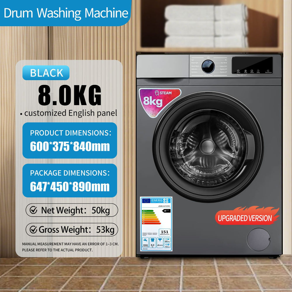 English washing machine fully automatic washing and rinsing all-in-one8kg10kgwashing machine drum variable frequency washing machine