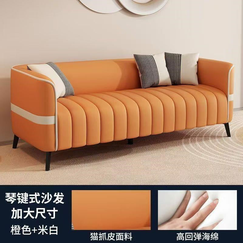 Sofa small apartment apartment office clothing store rest area reception beauty salon double three-seater sofa living room