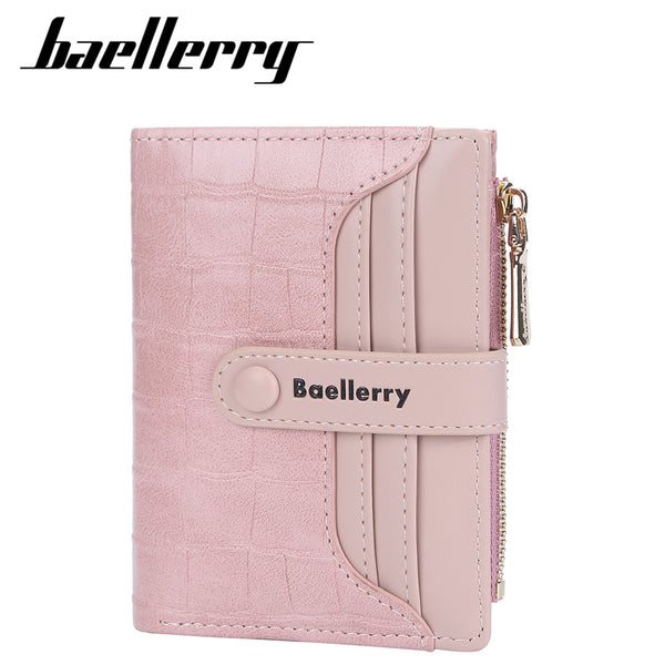 Women's wallet short baellerry  Korean version multi-card buckle 20% off wallet zipper ticket clip wholesale