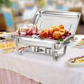 Amazon stainless steel buffet warmer - foldable flip-top square alcohol stove - food heating buffet stove - hotel dining stove