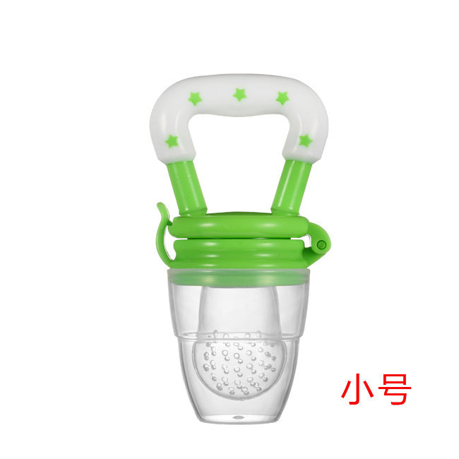 Factory custom baby bite children's complementary food fruit and vegetable Le Baobao silicone mesh bag pacifier feeding tableware