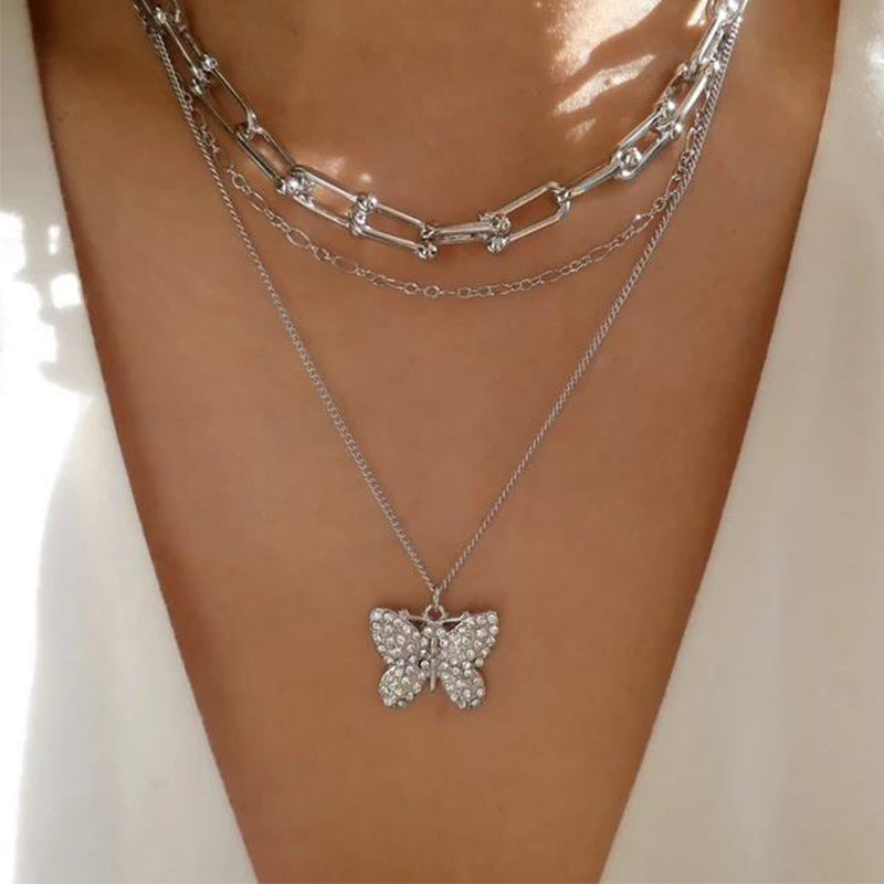 Wholesale autumn/winter sweater necklaces: european & american cross-border jewelry, multi-layered statement necklaces, trendy & high-end korean style ins necklaces