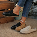 Exportplus size spring bean shoes flats slippers one-leg exportplus size lazy half slippers wholesale