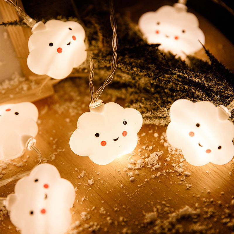 led rainbow light string new creative ins clouds rainbow festival party home decoration small lights flashing lights string lights