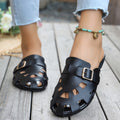 plus sizesummernew arrivalfashion style baotou cut outflats slippers women's exportfashion breathable cool slippers