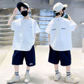 【ice silk quick-dry】new summer men's and women's sporty quick-dry perforated breathable t-shirt and shorts set