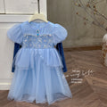 summer girls' dress - stylish mesh ice princess bubble sleeve princess party dress - clearance sale (limited sizes available)