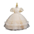 Ready-to-ship new children's formal dress sequin wedding princess dress little girl birthday party dress kids dress