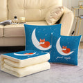 Dual-purpose pillow and quilt, advertising gift, air-conditioning quilt, office car nap pillow, side sleeping home cartoon