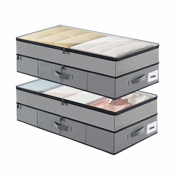 Under-bed storage container, under-bed storage box, double-layer storage bag, dustproof large-capacity storage box, bedroom wardrobe artifact