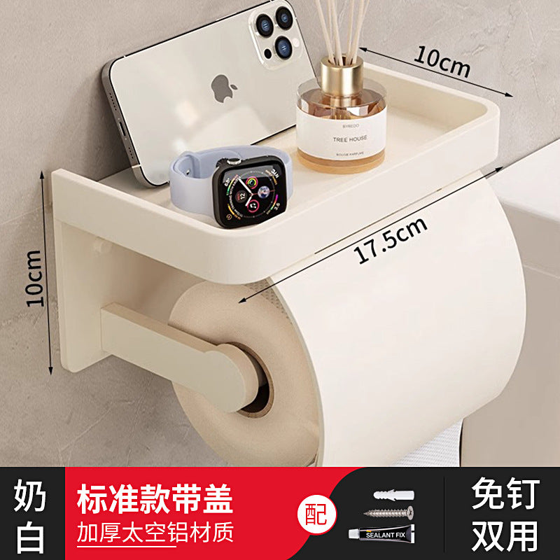 Bathroom toilet paper box high-end hotel toilet tissue box paper box storage rack roll paper rack bathroom storage rack
