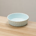 New arrival cream style pure color ceramic bowl hammer pattern design underglaze color fruit bowl for home high-looking salad bowl wholesale