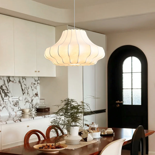 [Wow] Silk chandelier medieval silent wind bedroom room designer French retro cream wind study lamp