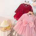 Kidsspring style dress autumn baby girl princess first birthday mesh dress kids