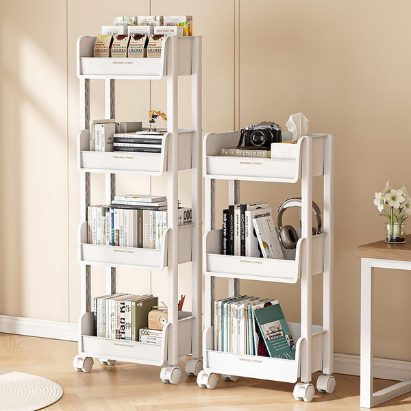 trolley shelf household snacks floor-to-ceiling multi-layer living room storage bookshelf mobile kitchen fruit and vegetable basket shelf