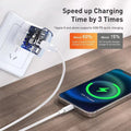 Pd 30w european standard phone charger, compatible with apple iphones, fast charging adapter, 30w us standard charger plug