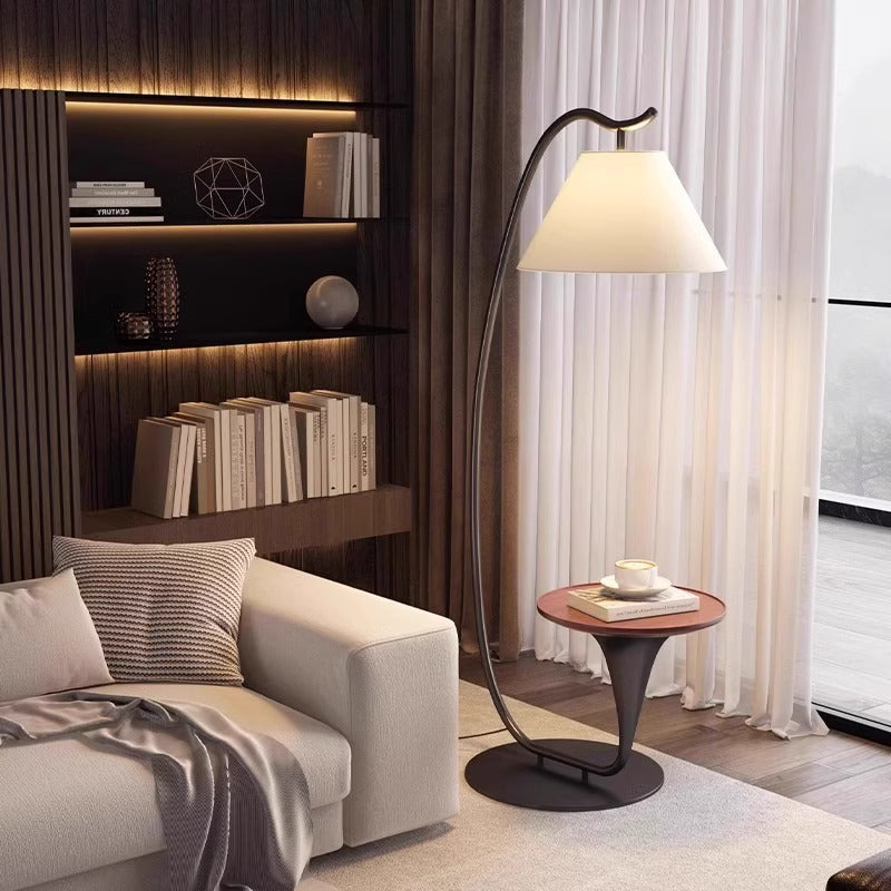 Villa bedside living room sofa corner floor lamp minimalist designer advanced sense creative vertical fishing table lamp