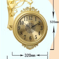 New arrival: bestselling silent quartz wall clock for living room, home, european style, minimalist design, double-sided, bedroom clock, premium quality, free shipping