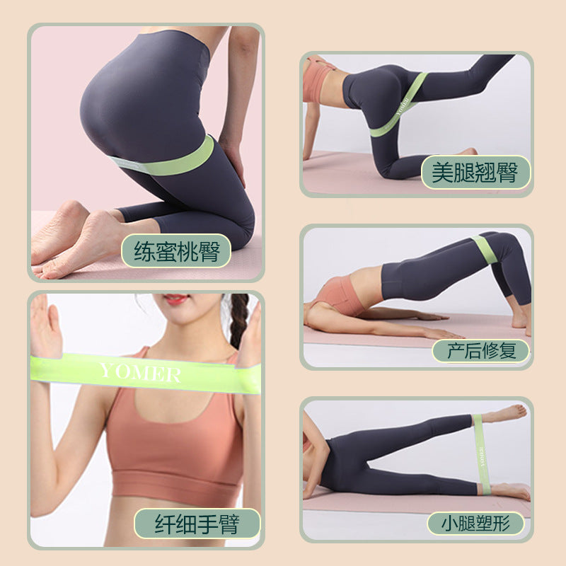 Yumei circle exercise hip strength exercise butt circle yoga circle fitness women's resistance band resistance back stretching