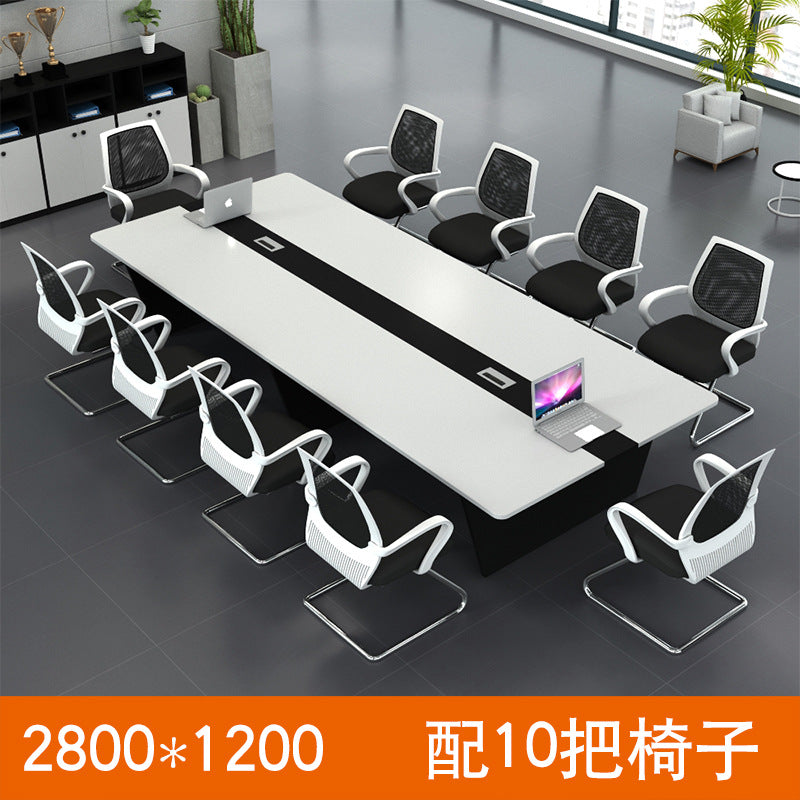 Conference room conference table long table simple modern training table strip table chair meeting large table combination