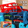 Kids' dinosaur toy car - tyrannosaurus rex transforming track set - educational storage gliding car - alloy diecast vehicle
