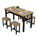 Dining table and chair set - restaurant, home, breakfast, snack bar, rectangular, commercial canteen, fast food counter table (no backrest)