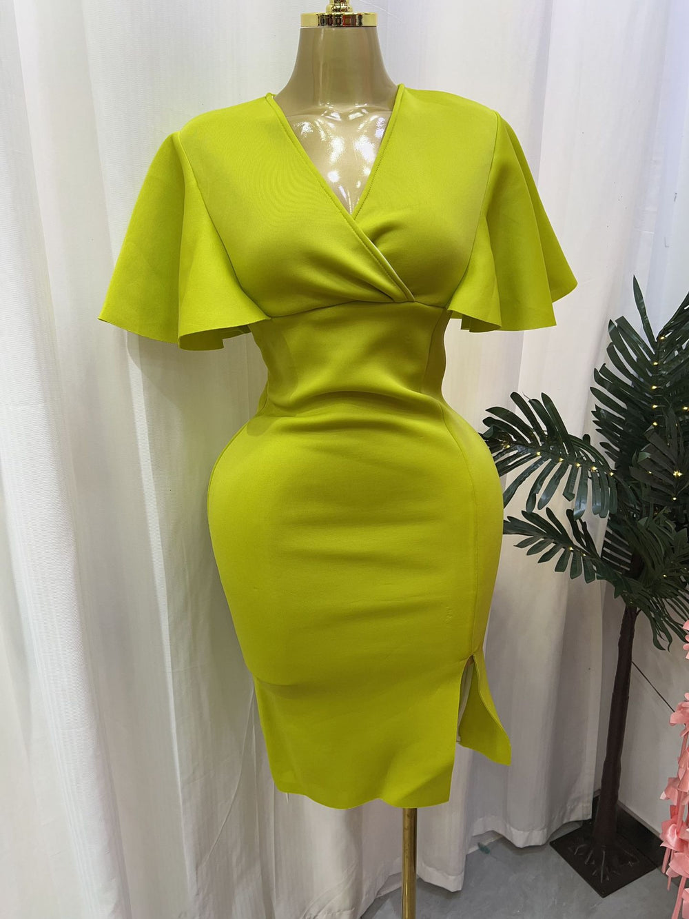 women's ruffle trim slim fit elegant exquisite craftsmanship space layer dress - special offer