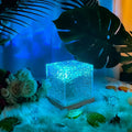 Ready-to-ship cross-border dynamic light & shadow ambient lamp, rotating ripple lamp, flame night light, aurora lamp, bedroom table lamp