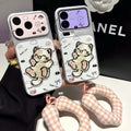 Suitable for iphone18 embroidered cat mobile phone case apple 17promax pink lens cute 16 anti-fall protective case