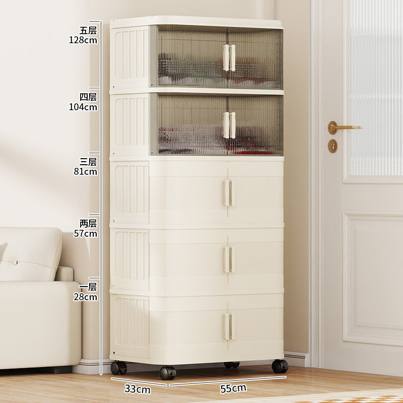 Installation-free shoe box Transparent shoe storage box Multifunctional large storage shoe cabinet Thickened multi-layer folding shoe rack