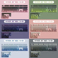 spot black powder pbt contour 4.0 side engraved keycap original height 130 two-color small complete set of cracks