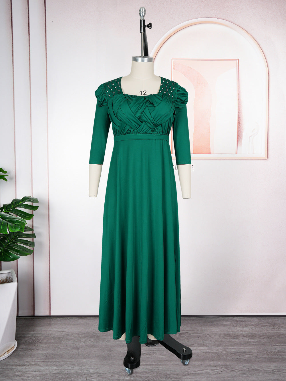 hot diamond fashiondress african export  plus size women's clothing fashion bridesmaid dress