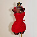 spring/summer knitted dress evening gown european and american style 3d floral suspender dress - small batch customization available