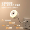 Night light atmosphere bedroom bedside sleep starry sky projection night plug-in voice remote control timing moon lamp