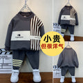 Kids' tracksuit: stylish and trendy boys' activewear set - korean style autumn/winter sweatshirt and pants for toddlers and young boys