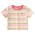 Kids' short-sleeve t-shirt - summer  new collection: boys' striped short-sleeve casual loose-fit baby top - stylish & in stock