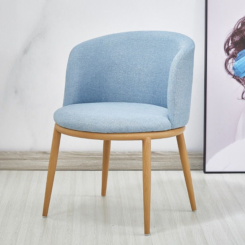 Nordic faux solid wood dining table and chair set - modern minimalist, small apartment friendly, creative casual round table with milk tea shop chairs