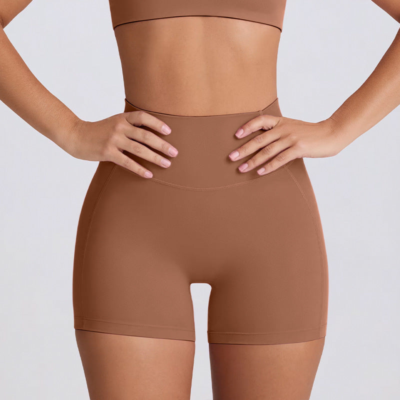 peach butt tummy-tight yoga pants for women outwear running sports quick-drying fitness pants three-quarter shorts