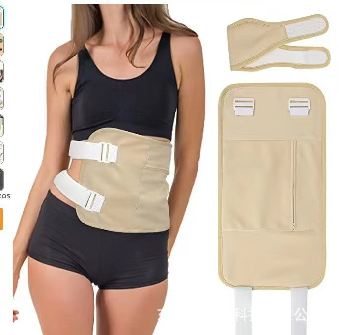 Castor oil pack reusable soft leak-proof essential oil compress with support belt